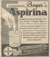 W1105 Compresse Bayer Di Aspirina - Pubblicità 1926 - Vintage Advert - Reclame