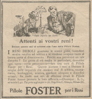 W1108 Pillole FOSTER Attenti Ai Vostri Reni - Pubblicità 1926 - Vintage Advert - Reclame