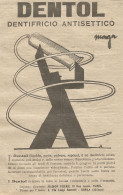 W1061 Dentifricio Antisettico DENTOL - Pubblicità 1926 - Advertising - Advertising