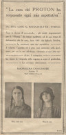 W1051 PROTON - Maddalena Casagrande - San Gallo - Pubblicità 1926 - Advertising - Advertising