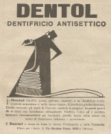 W1055 Dentifricio Antisettico DENTOL - Pubblicità 1926 - Advertising - Advertising