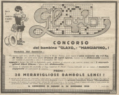 W1054 Glaxo - Pubblicità 1926 - Advertising - Publicités
