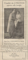 W1017 PROTON - Biè Rita - Villafranca Piemonte - Pubblicità 1926 - Advertising - Publicités