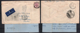 JUDAICA GB STAMPS.  1954 COVER + LETTER (YIDDYSH)TO GERMANY - Cartas & Documentos