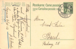 Lugano Papeterie Arnold  Firmen Gewerbestempel Besonderheiten - Stamped Stationery