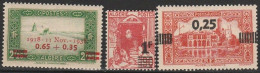 Année 1938-N°147/148+158 Neufs**MNH : Timbre De 1926,1936-37 Surchargés (3 Valeurs) A - Ungebraucht