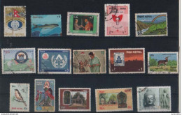 Nepal - 15 Different Stamps -  Used - ( Condition As Per Scan ) ( Soccer, Bird, Fish, Buddha ) ( OL 09/08/2021 ) - Nepal