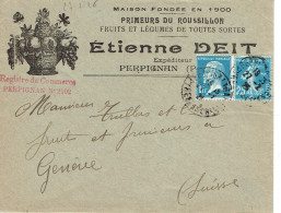 Tarifs Postaux Etranger Du 01-02-1926 (02) Pasteur N° 179 1,00 F. + Semeuse 25 C. Lettre 20 G. 27-02-1926 - 1922-26 Pasteur