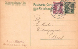 Rüti ZH Bahnhof Kiosk Anny Engler Firmen Gewerbestempel Besonderheiten - Enteros Postales