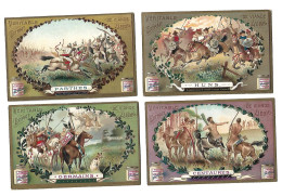 S 763 Liebig 6 Cards, Cavaliers De L'antiquité (some Cards Have Small Damage At The Edges Of Corners) (ref B19) - Liebig