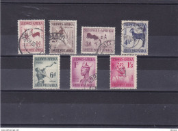 SWA SUD OUEST AFRICAIN 1954 Série Courante Yvert  237-239 + 241-244 Oblitéré Cote : 2.60 Euros - Africa Del Sud-Ovest (1923-1990)