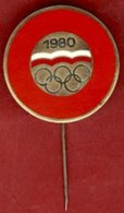 ** BROCHE  OLYMPIQUE  1980 ** - Altri & Non Classificati