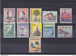 SWA SUD OUEST AFRICAIN 1961-1963 Série Courante Yvert  255-262 + 265 + 272 Oblitéré Cote : 11.75 Euros - Africa Del Sud-Ovest (1923-1990)