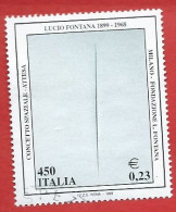 Italia 1999; Lucio Fontana Nel Centenario Della Nascita, Usato. - 1991-00: Used