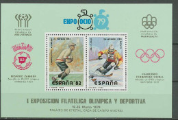 Spain 1979 Football Soccer World Cup, Olympic Games Montreal Vignette MNH - 1978 – Argentina