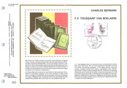 Belgique - Feuillet CEF SOIE ZIJDE 1828+1829 - 16/10/1976 - Culturelle 76 - 1971-1980