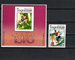 Togo 1978 Football Soccer World Cup Stamp + S/s Imperf. MNH -scarce- - 1978 – Argentina