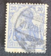 20 Pf. Germania III, Deutsches Reich - Gebruikt