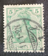 5 Pf. Germania III, Deutsches Reich - Used Stamps