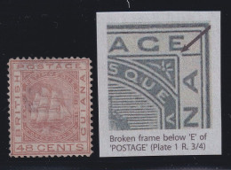 British Guiana, SG 133a, Used "Broken Frame" Variety - Brits-Guiana (...-1966)