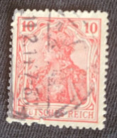 10 Pf. Germania III, Deutsches Reich - Gebruikt