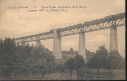 SALUT DE MORESNET. GRAND VIADUC, CONSTRUCTION DE LA GUERRE.  LONGEUR 1300 M  HAUTEUR 68 M - Altri & Non Classificati