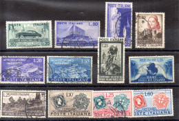 Italia Series Nº Yvert 593 + 594 + 598 + 602/03 + 604 + 607 + 608 + 609 + 610/12 O - 1946-60: Usados