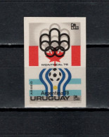 Uruguay 1975 Football Soccer World Cup, Olympic Games Montreal Stamp Imperf. MNH - 1978 – Argentina