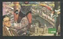 1991 MNH Booklet , City Of Culture, Eire, Ireland, Irland, Postfris - Postzegelboekjes