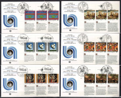 UNITED NATIONS STAMPS. HUMAN RIGHT SERIES  6 FD COVERS, 1993 - Lots & Serien