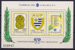 Uruguay 1978 Football Soccer World Cup S/s MNH -scarce- - 1978 – Argentina