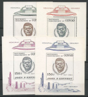 Congo RDC Zaire COB BL17/20 Série Complète Des 4 Blocs-Feuillets MNH / ** 1966 Kennedy Space CV: 100,00€ - Africa