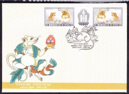 Mongolia 2020 Year Of The Rat FDC - Mongolie