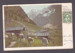 Suisse JU Gruss Aus Den Bergen Cachet Départ Damvant  ( Carl Kunzli  3845) - Damvant