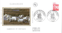 FDC 1995 REGIONS NATURELLES - CAMARGUE - 1990-1999