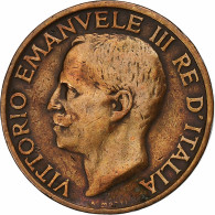 Monnaie, Italie, Vittorio Emanuele III, 10 Centesimi, 1921, Rome, SUP, Bronze - 1900-1946 : Víctor Emmanuel III & Umberto II