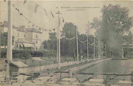 95 - Enghien Les Bains - Le Jardin Des Roses Et L'Hotel Des Quatre Pavillons - Animée - Précurseur - CPA - Voir Scans Re - Enghien Les Bains