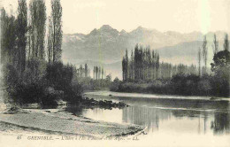 38 - Grenoble - L'Isère à L'ile D'Amour Et Les Alpes - CPA - Voir Scans Recto-Verso - Grenoble