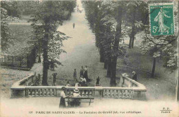 92 - Saint Cloud - Parc De Saint Cloud - La Fontaine Du Grand Jet - Vue Artistique - Animée - CPA - Voir Scans Recto-Ver - Saint Cloud