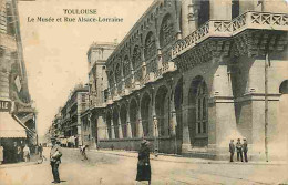 31 - Toulouse - Le Musée Et Rue Alsace-Lorraine - Animée - Publicité Au Dos Chaudronnerie Cabirol - CPA - Voir Scans Rec - Toulouse