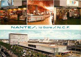 Trains - Gares Sans Trains - Nantes - La Gare - Multivues - Tabac - CPM - Voir Scans Recto-Verso - Stations - Zonder Treinen