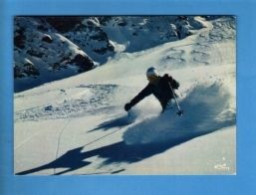 Sports - Sports D'Hiver - Ski - Carte Vierge - Deportes De Invierno