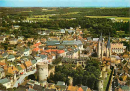 91 - Dourdan - Le Château - L'église Saint Germain - Vue Aérienne - Carte Neuve - CPM - Voir Scans Recto-Verso - Dourdan