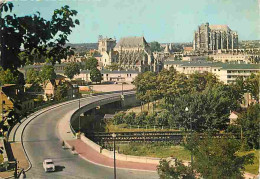 60 - Beauvais - Le Pont De Paris - L'Eglise Saint Etienne - La Cathédrale Saint Pierre - Automobiles - Flamme Postale -  - Beauvais