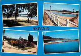 44 - Ancenis - Multivues - Bords De Loire - Le Pont Sur La Loire - Square Joachim Du Bellay - Digue Gallo-romaine - CPM  - Ancenis