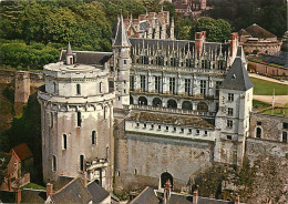 37 - Amboise - Le Château - La Façade Et La Tour Des Minimes, Le Balcon Des Conjurés - Vue Aérienne - Carte Neuve - CPM  - Amboise