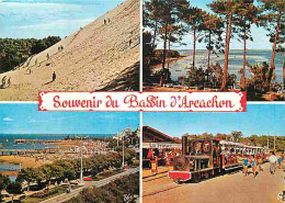 33 - Bassin D'Arcachon - Multivues - Dune Du Pyla - Le Petit Train Du Cap-Ferret - CPM - Voir Scans Recto-Verso - Andere & Zonder Classificatie