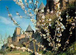 11 - Carcassonne - La Cité Médiévale - Printemps Sur Les Remparts - CPM - Voir Scans Recto-Verso - Carcassonne