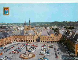 08 - Charleville Mézières - La Place Ducale Et La Statue De Charles De Gonzague - Automobiles - Etat Léger Pli Visible - - Charleville