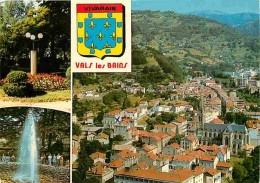 07 - Vals Les Bains - Multivues - Blasons - CPM - Voir Scans Recto-Verso - Vals Les Bains